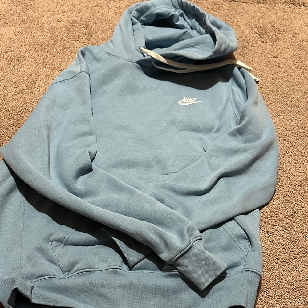 Nike Men's Light Blue Pullover Hoodie like new
